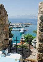 The view from this Antalya restaurant