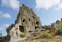 One of the cave-dwellings