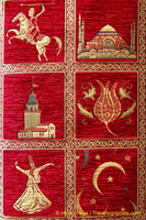Rug with symbols of Turkey