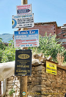 Local business signs in Cumalikizik