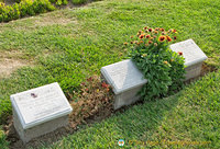 Gravestones of soldiers from the Indian Army