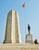 Atatürk Memorial next to the N.Z. National Memorial at Conkbayiri, Gallipoli