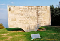 Memorial by the Turkish Government in memory of the ANZAC soldiers