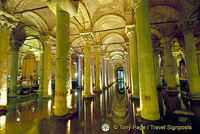 The marble columns of the Basilica Cistern