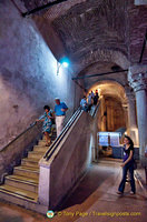 Steps down into the Basilica Cistern