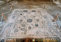 Remains of mosaic floor of Hagia Sophia church