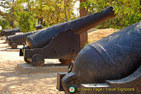 Malakoff Hill: Ship cannons from WWII