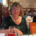 Barbara at dinner