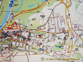 City map of Melk