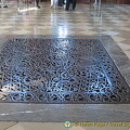 Grate in floor allows heating from kitchen to heat this room 