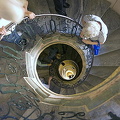 Spiral staircase with Roccoco grate 