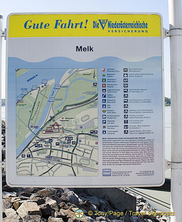 Town map of Melk