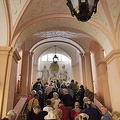 Crowds making their way up the steps Melk Benedictine Abbey