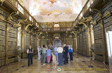After the church, the Library is the second most important room in the Benedictine Abbey