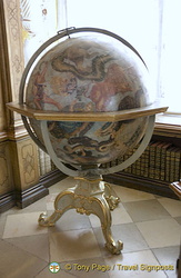 Baroque globe of the heavens by Coronelli