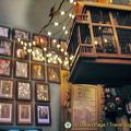 Pictures decorate the wall