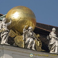 Sculptures on roof of the Austrian National Library