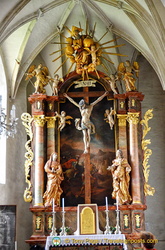 Side altar of Weissenkirchen white church