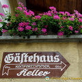 Signpost for Gastehaus Heller