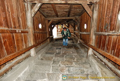 Tony making his way up the 76 steps