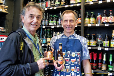 Tony with Jan, owner of Abbey No. 8
