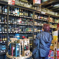 Shelves of some 100 different beers at Abbey No. 8