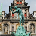 The Brabo Fountain tells the legend of how Antwerp got its name