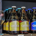 The very popular Chimay beers and the Chimay beer glass
