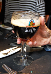 Leffe beer from the Abbaye de Leffe