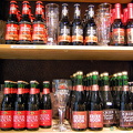 Shelves of Belgian beers at The Bottle Shop