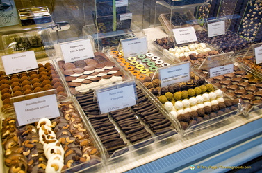 La Belgique Gourmande is full of delicious chocolates
