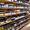 Shelves stacked with beers at The Bottle Shop