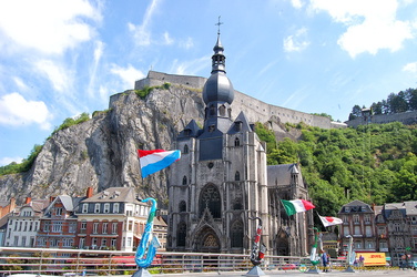 The Church of Our Lady with the Dinant Citadel as a backdrop