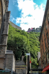 Cable car entrance to the Dinant Citadel