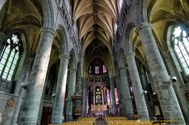 Central nave of Notre-Dame de Dinant