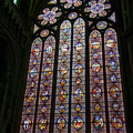 The stained glass window in the Notre-Dame de Dinant is one of the largest in the world