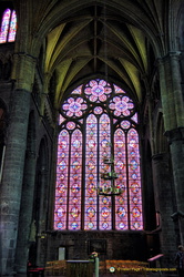 Stained glass window of the Church of Our Lady