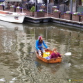 Boating on the River Leie