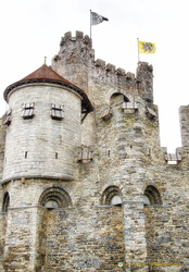 Turrets and tower of the Castle of the Counts