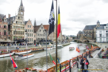 Boat trips on the Leie river in Ghent