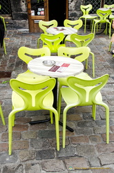 Bright cafe furniture