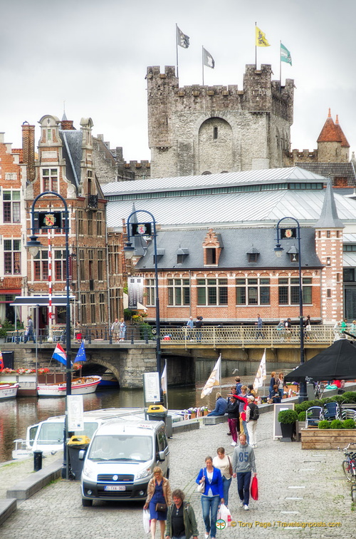 View of the Gravensteen tower