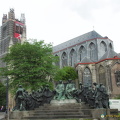 Sculpture of Hubert and Jan van Eyck at St Baafskathedraal