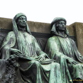Sculpture of Hubert and Jan van Eyck 