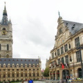 Ghent belfry and the Royal Dutch Theatre on the right