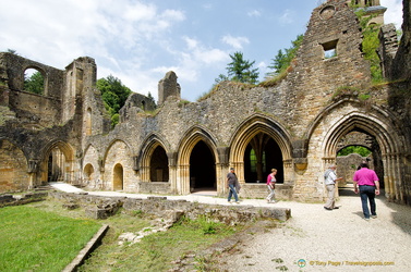 Medieval Orval Abbey cloisters