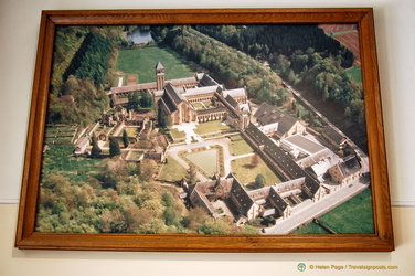 Picture of rebuilt Orval Abbey site