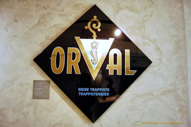 Orval logo - diamond-shaped enamelled plate