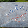 Map of where Napoleon and Wellington's troops were positioned
