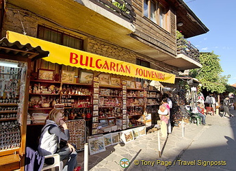 Shop full of Bulgarian souvenirs